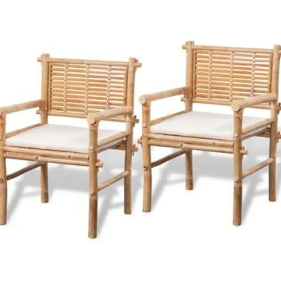 Bistro- & Balkonsets-vidaXL - Tuintafel En Stoel - Bruin - Stof