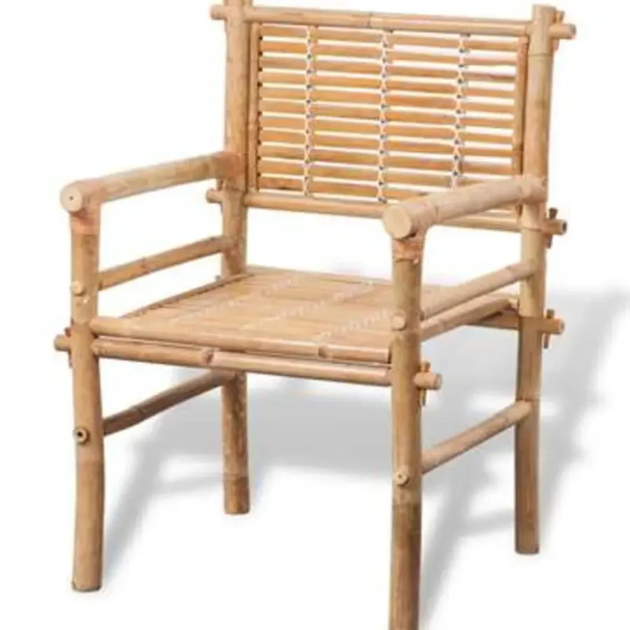 Bistro- & Balkonsets-vidaXL - Tuintafel En Stoel - Bruin - Stof