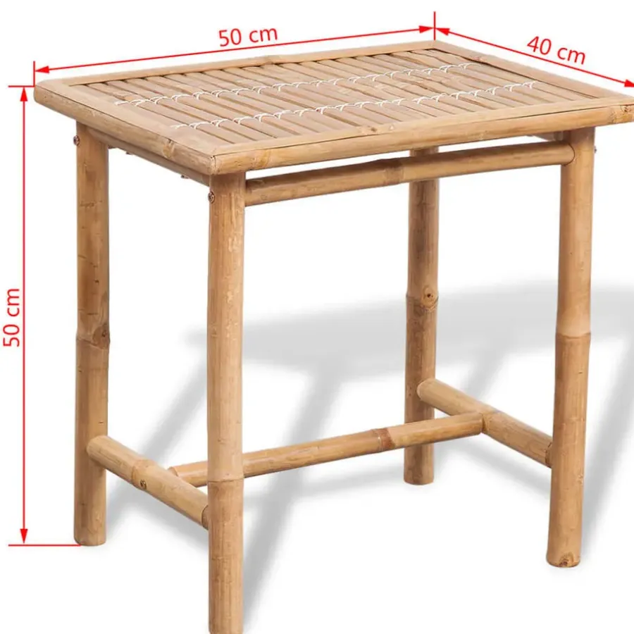 Bistro- & Balkonsets-vidaXL - Tuintafel En Stoel - Bruin - Stof