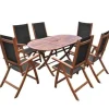 vidaXL - Tuintafel En Stoel - Bruin - Hout