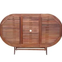 vidaXL - Tuintafel En Stoel - Bruin - Hout