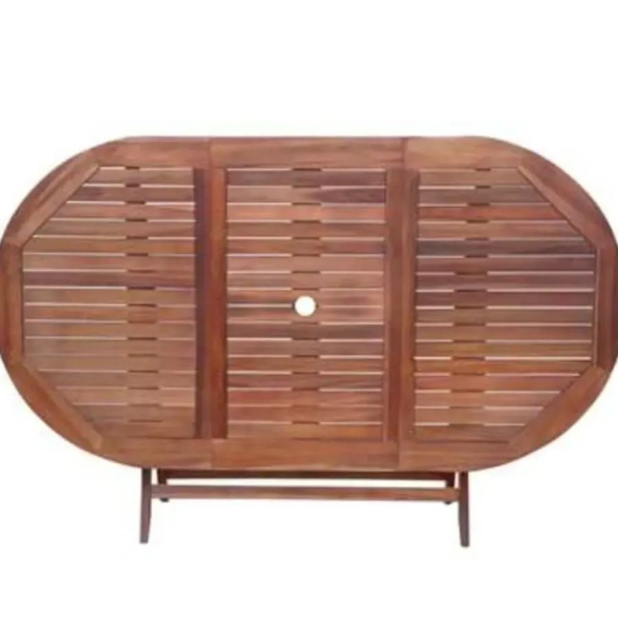 vidaXL - Tuintafel En Stoel - Bruin - Hout