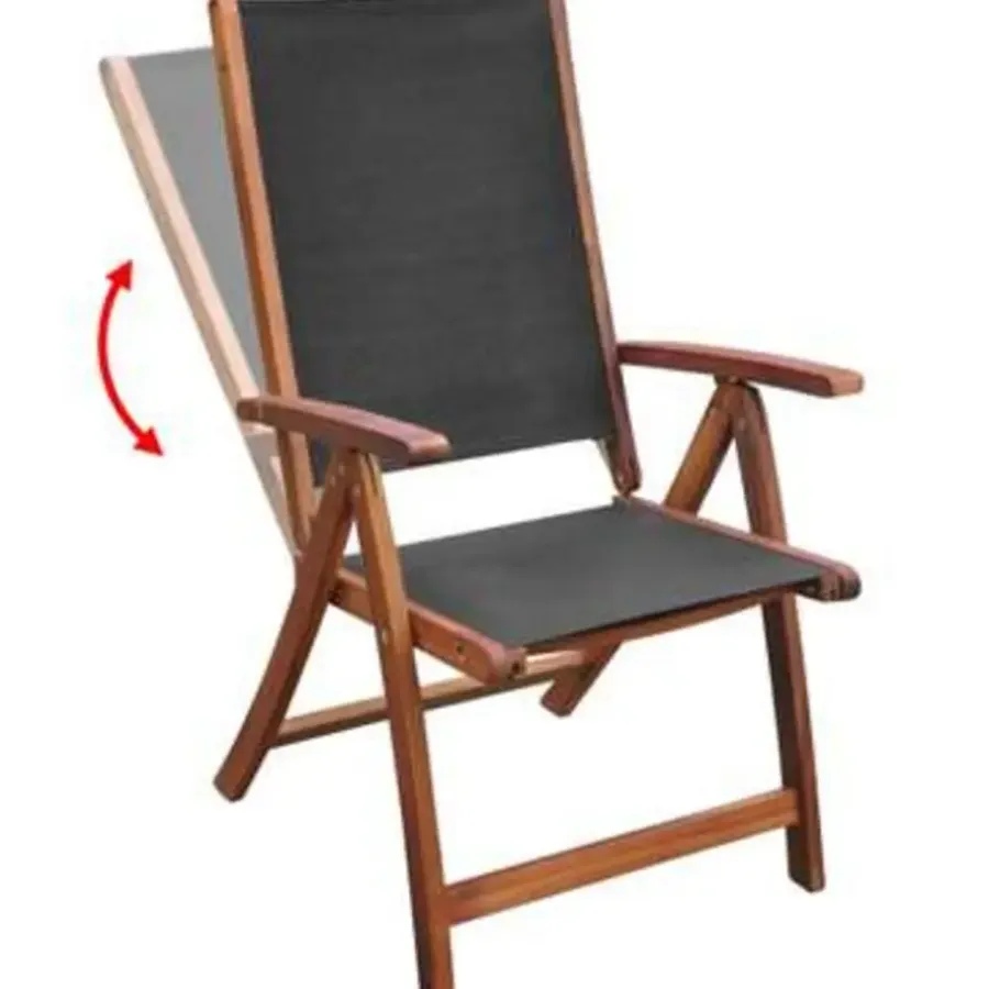 vidaXL - Tuintafel En Stoel - Bruin - Hout