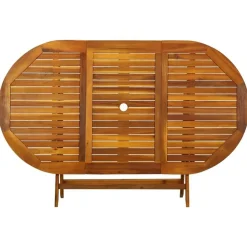 vidaXL - Tuintafel En Stoel - Bruin - Hout