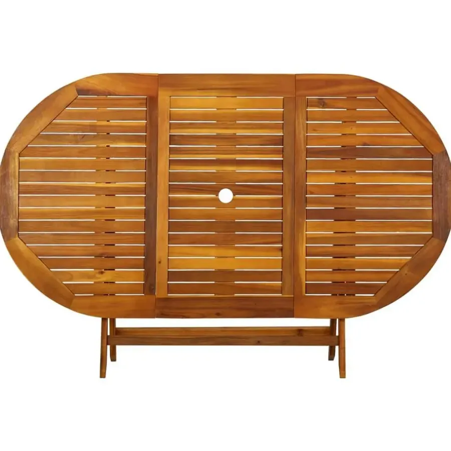 vidaXL - Tuintafel En Stoel - Bruin - Hout