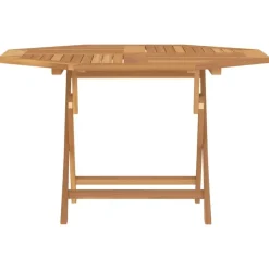 Tuintafels-vidaXL - Tuintafel inklapbaar - Bruin - Massief teakhout - 110x110x75 cm