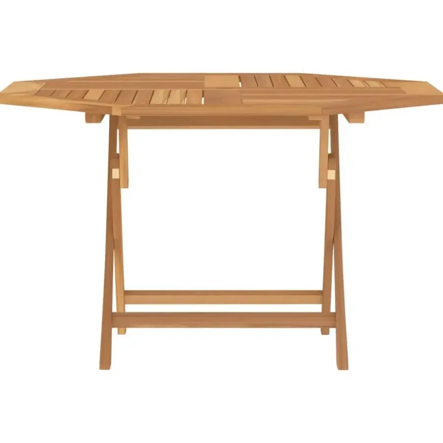 Tuintafels-vidaXL - Tuintafel inklapbaar - Bruin - Massief teakhout - 110x110x75 cm