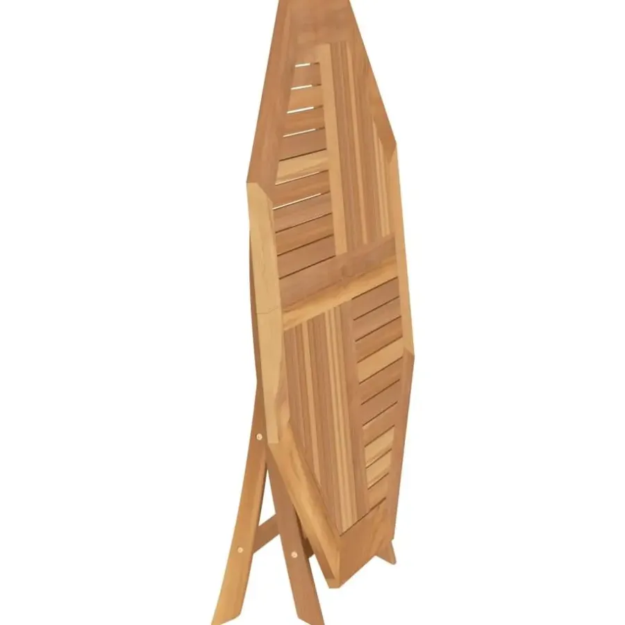 Tuintafels-vidaXL - Tuintafel inklapbaar - Bruin - Massief teakhout - 110x110x75 cm