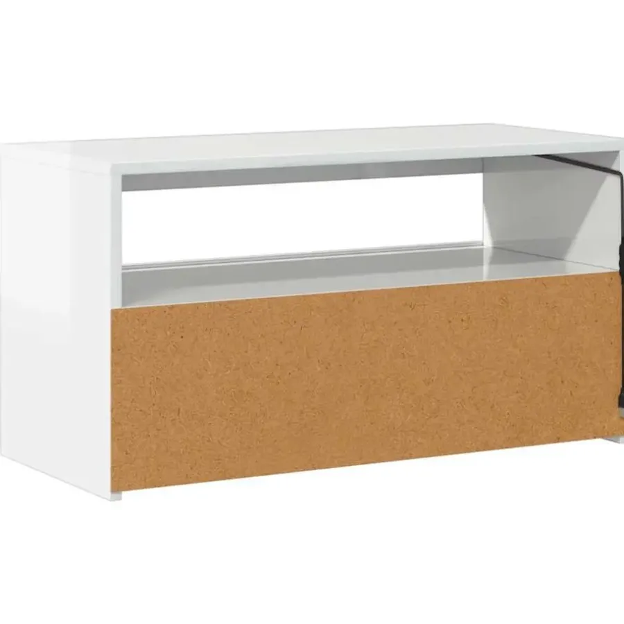 Tv Meubels-vidaXL - Tv-kast - Wit - Bewerkt hout