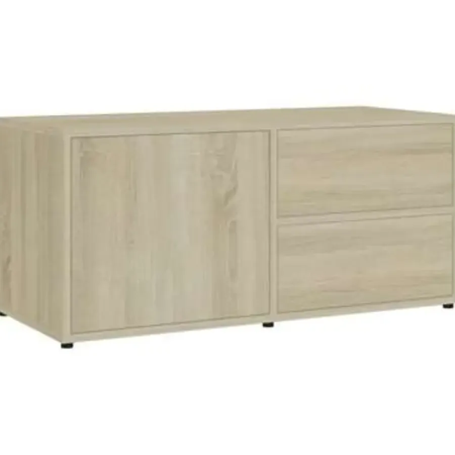 Tv Meubels-vidaXL - Tv-meubel - Bruin - Bewerkt hout