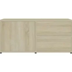Tv Meubels-vidaXL - Tv-meubel - Bruin - Bewerkt hout