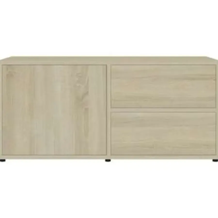 Tv Meubels-vidaXL - Tv-meubel - Bruin - Bewerkt hout