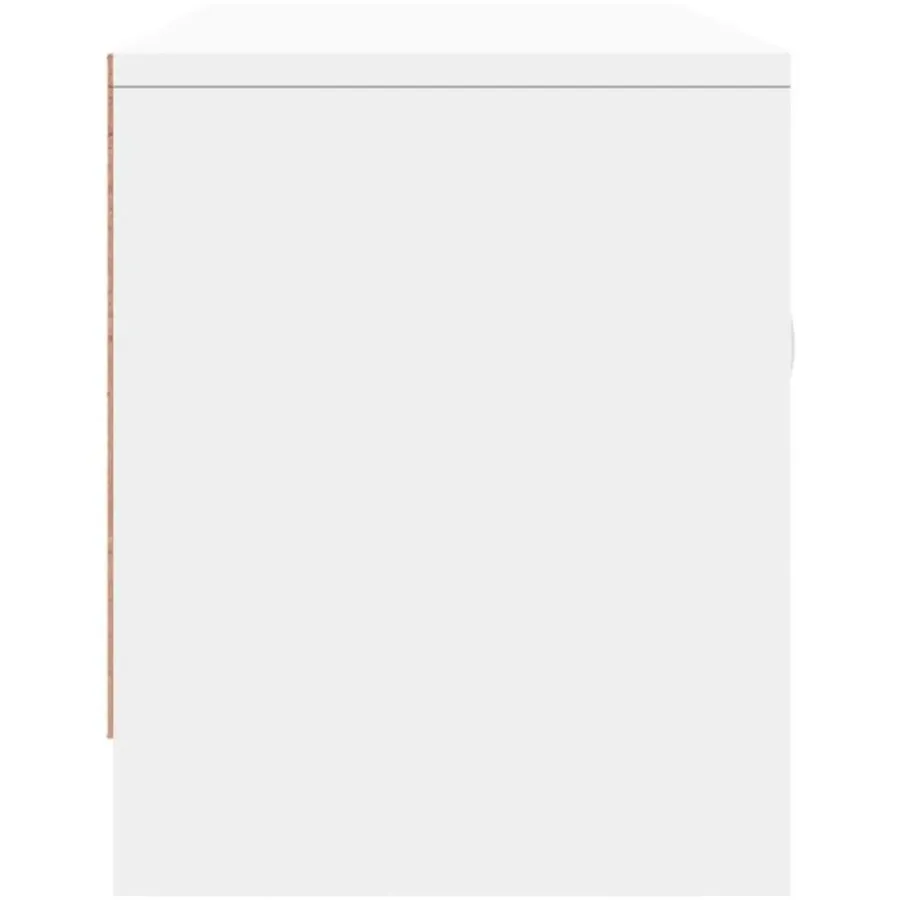 Tv Meubels-vidaXL - Tv-meubel - Wit - Bewerkt hout - 102 x 30 x 37.5 cm