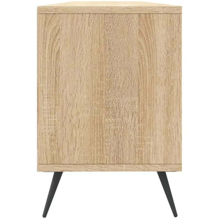 Tv Meubels-vidaXL - TV-meubel met 3 deuren en 3 vakken - Sonoma eiken - 150x30x44.5 cm