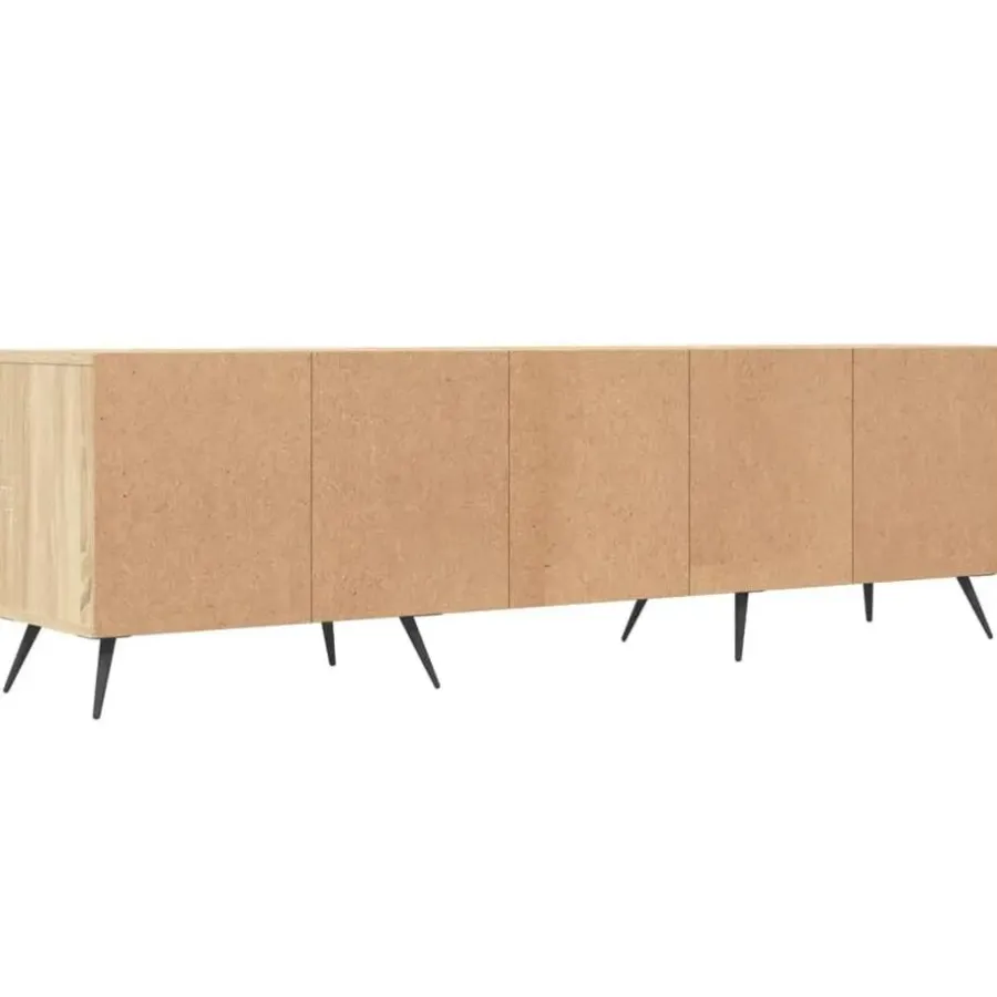 Tv Meubels-vidaXL - TV-meubel met 3 deuren en 3 vakken - Sonoma eiken - 150x30x44.5 cm