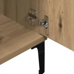 Tv Meubels-vidaXL - TV-meubel met 2 deuren en 2 vakken - Artisanaal eiken - 102x35x50 cm