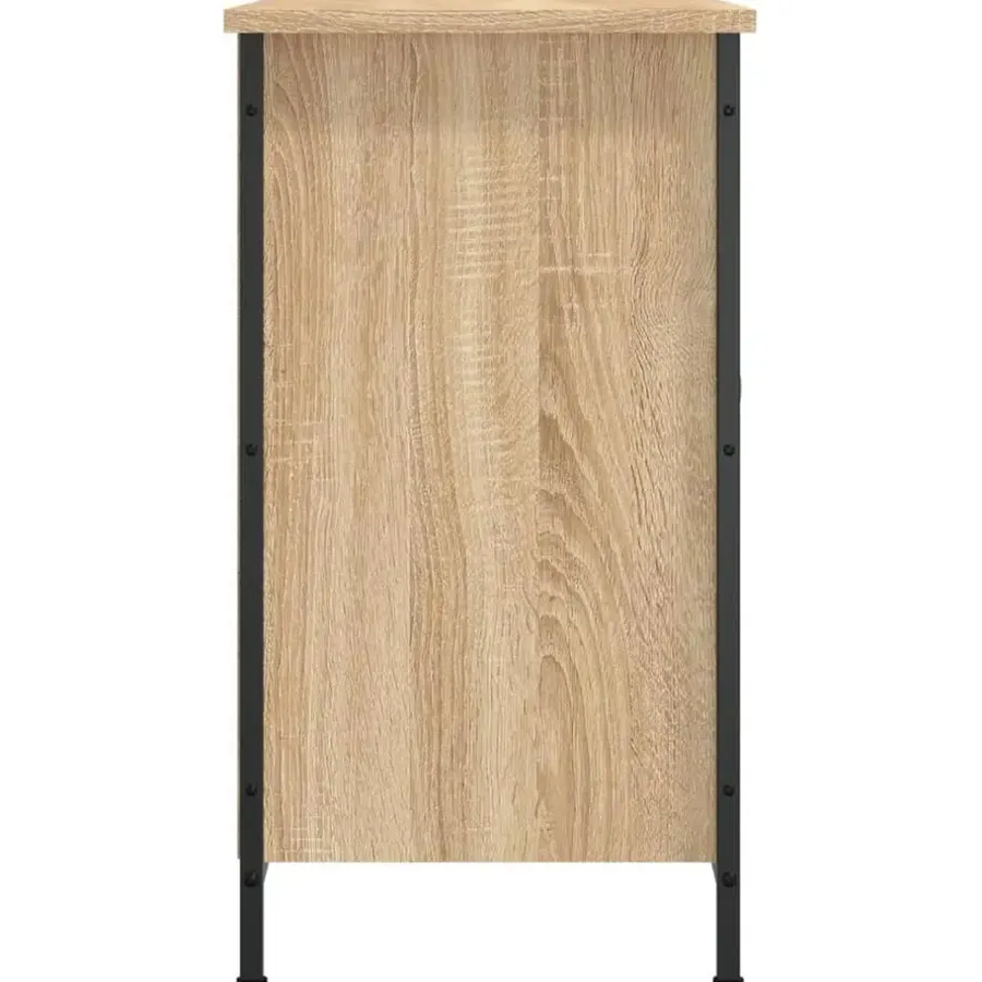 Tv Meubels-vidaXL - TV-meubel met 2 deuren 2 vakken - Sonoma eiken - Hout - 100x35x65 cm