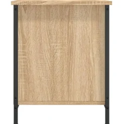 Tv Meubels-vidaXL - TV-meubel met 2 deuren 2 vakken - Sonoma eiken - Hout - 100x40x50 cm