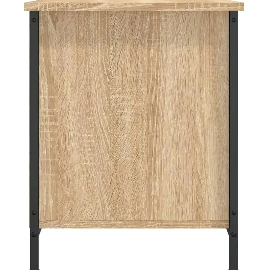 Tv Meubels-vidaXL - TV-meubel met 2 deuren 2 vakken - Sonoma eiken - Hout - 100x40x50 cm