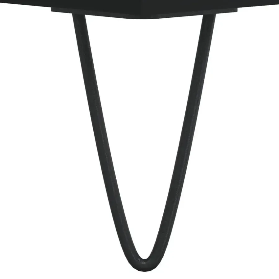 Tv Meubels-vidaXL - TV-meubel met 2 lades en 2 vakken - Zwart - Hout - 80x36x50 cm