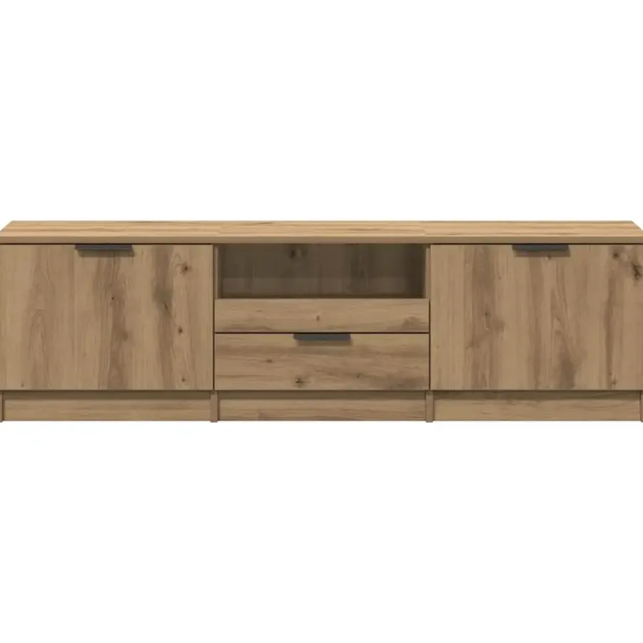vidaXL - TV-meubel met 1 lade en 2 deuren - Artisanaal eiken - 140x35x40 cm