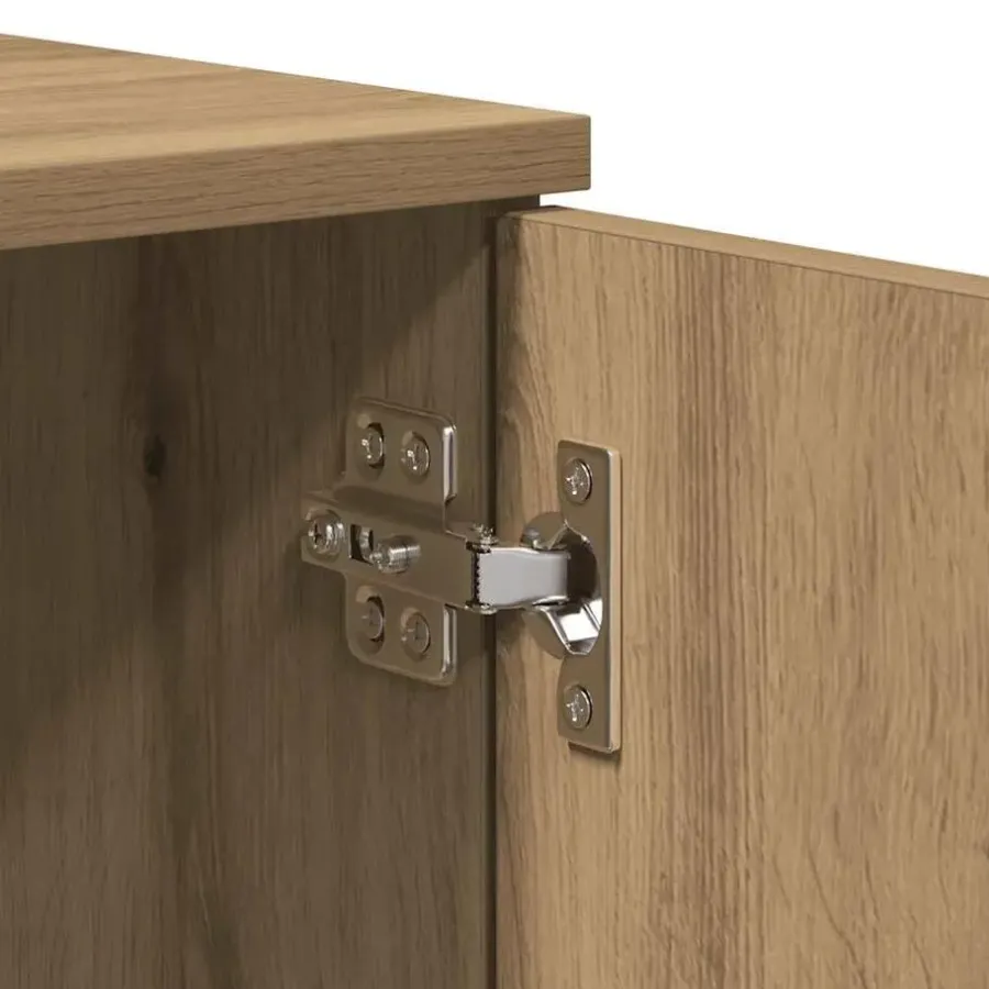 vidaXL - TV-meubel met 1 lade en 2 deuren - Artisanaal eiken - 140x35x40 cm