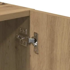 Tv Meubels-vidaXL - TV-meubel met 2 vakken 4 deuren - Artisanaal eiken - 180x31.5x40 cm