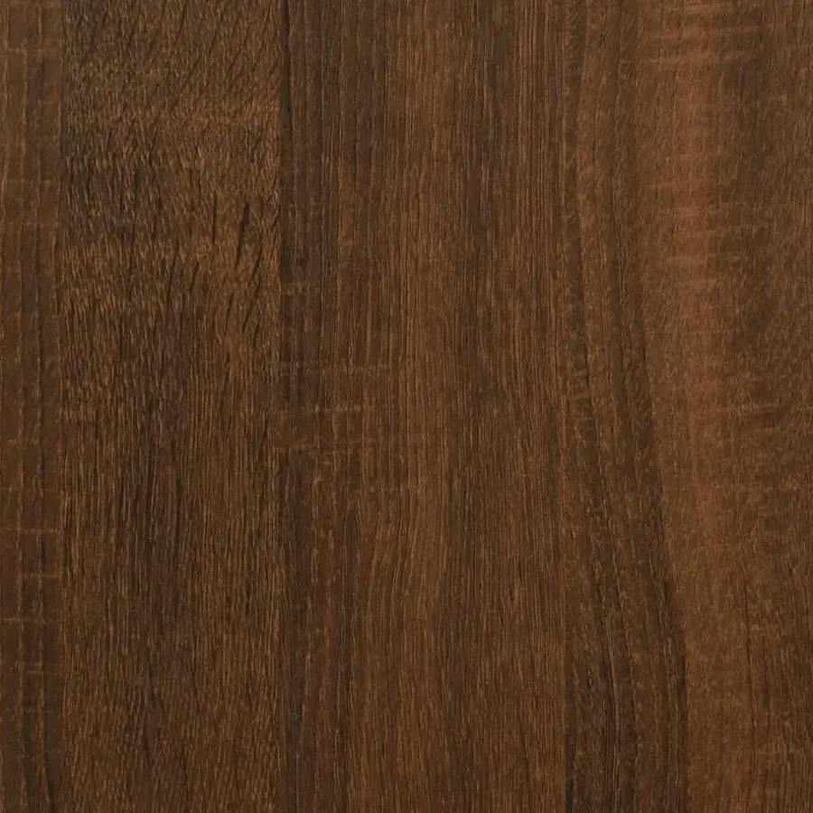 Tv Meubels-vidaXL - Tv-wandmeubel - Bruin eikenkleur - Bewerkt hout - 100 x 30 x 30 cm