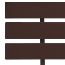 Twijfelaars-vidaXL - Tweepersoonbed - Donkerbruin - Massief grenenhout - 180x200 cm