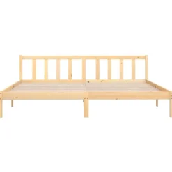 vidaXL - Tweepersoonbed - Naturel - Massief grenenhout - 180x200 cm