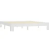 Twijfelaars-vidaXL - Tweepersoonbed met lattenbodem - Wit - Massief grenenhout - 160x200 cm