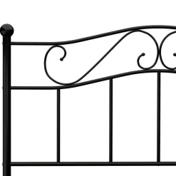 Twijfelaars-vidaXL - Tweepersoonbed -Zwart - Metaal - 140x200 cm