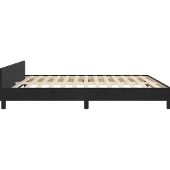 2-Persoons Bedden-vidaXL - Tweepersoonsbed frame zonder matras - Zwart - Fluweel - 180x200 cm