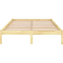 2-Persoons Bedden-vidaXL - Tweepersoonsbedden - Bruin - Grenenhout - 120 x 200 cm