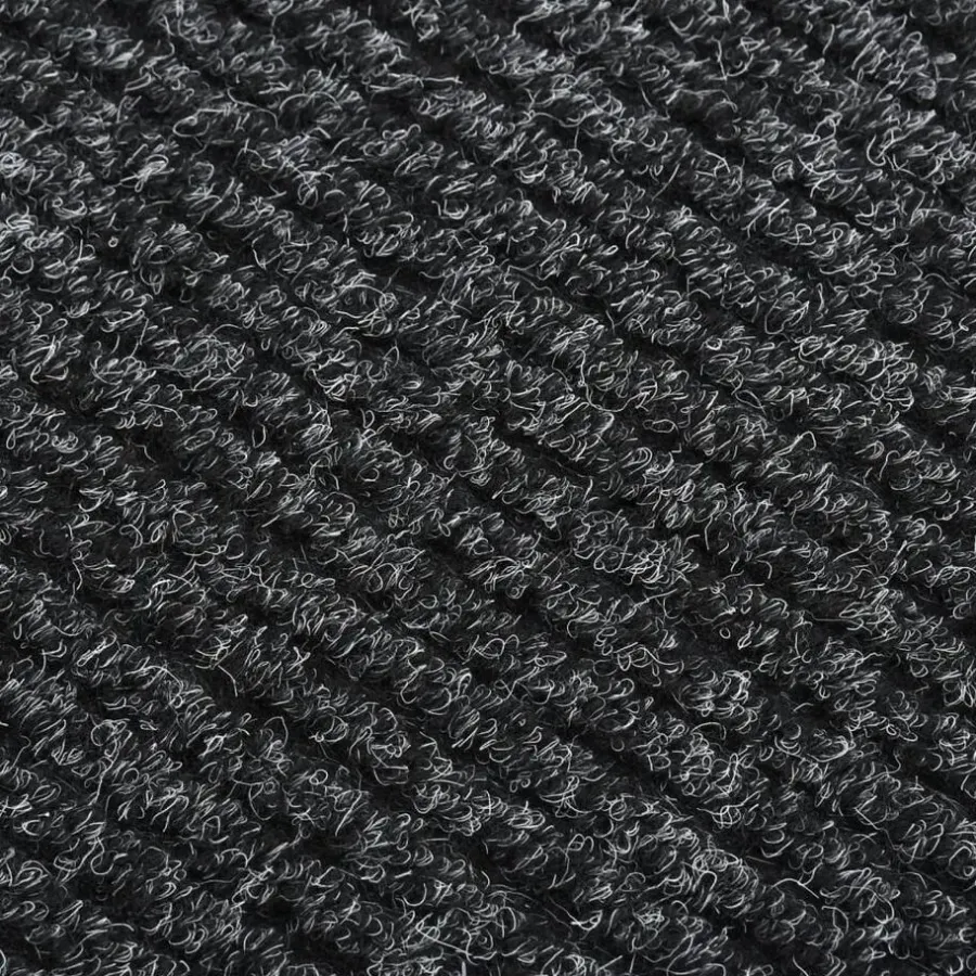 vidaXL - Vloerkleed - Antraciet - Polypropyleen - 100 x 150 cm
