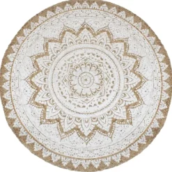 vidaXL - Vloerkleed - Beige - Jute - 210 cm