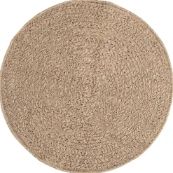 Ronde Vloerkleden-vidaXL - Vloerkleed - Bruin - Polypropyleen - Ø 90 cm