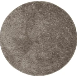 Hoogpolige Vloerkleden|Ronde Vloerkleden-vidaXL - Vloerkleed - Grijs - Polyester - Ø 160 cm
