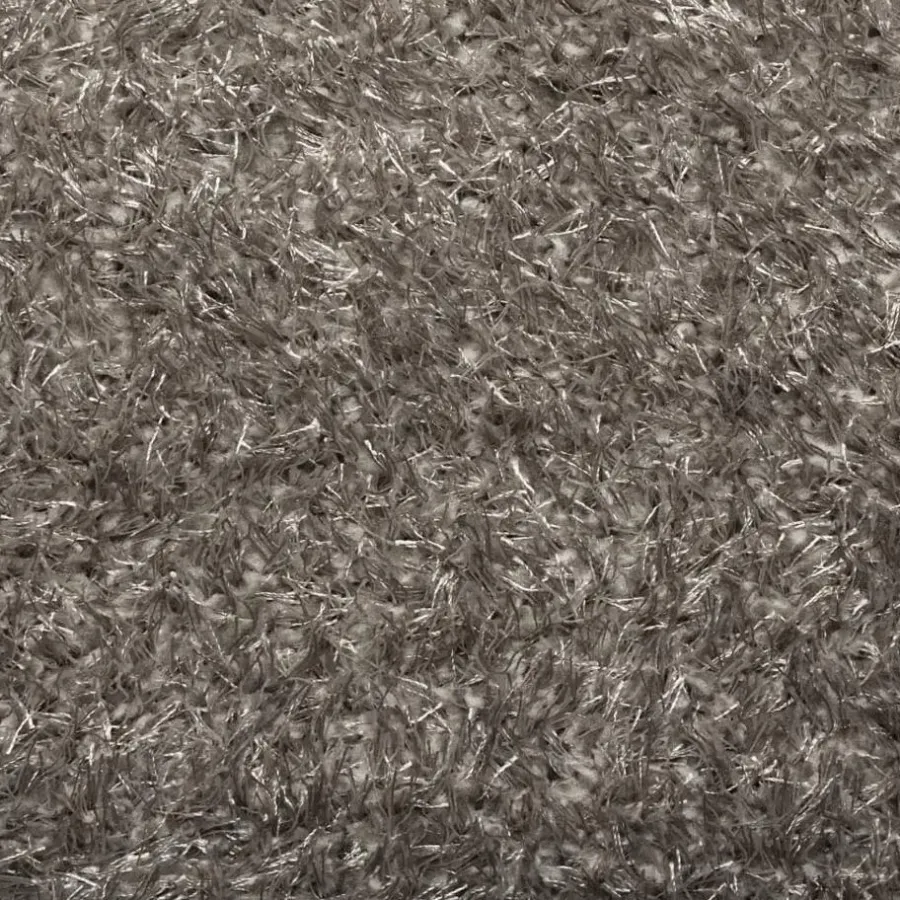Hoogpolige Vloerkleden|Ronde Vloerkleden-vidaXL - Vloerkleed - Grijs - Polyester - Ø 160 cm
