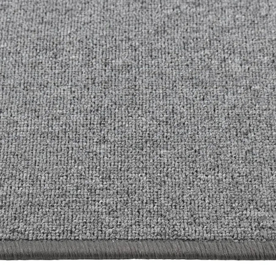 vidaXL - Vloerkleed - Grijs - Polypropyleen - 80 x 400 cm