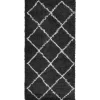 vidaXL - Vloerkleed - Zwart en crème - 100 x 200 cm