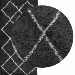 vidaXL - Vloerkleed - Zwart en crème - 100 x 200 cm