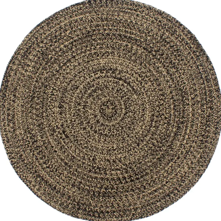 Jute Vloerkleden-vidaXL - Vloerkleed - Zwart - Jute