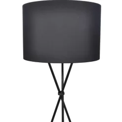 vidaXL - Vloerlamp - Zwart - Stof