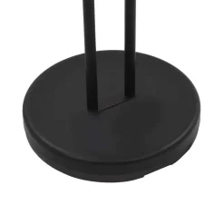 vidaXL - Vloerlamp - Zwart - Staal