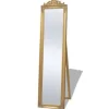 Spiegels-vidaXL - Vrijstaande Spiegel - Goud - Hout - 160 x 40 cm