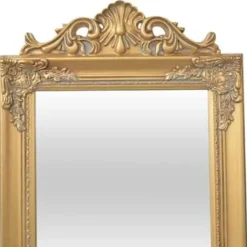 Spiegels-vidaXL - Vrijstaande Spiegel - Goud - Hout - 160 x 40 cm