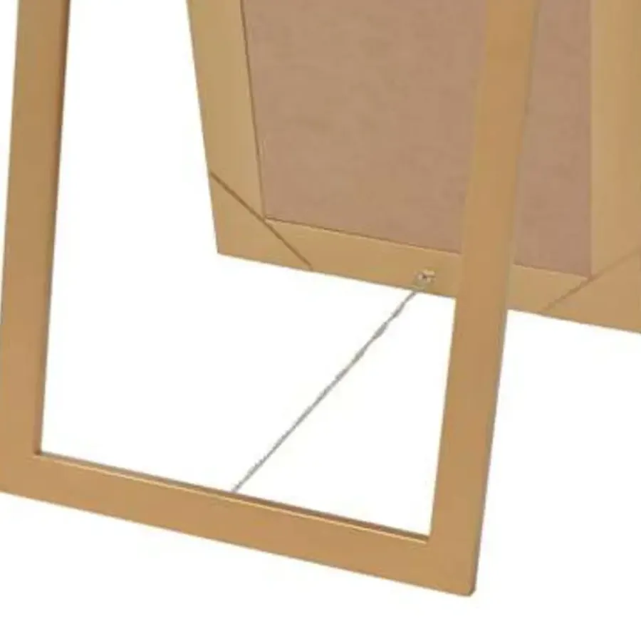 Spiegels-vidaXL - Vrijstaande Spiegel - Goud - Hout - 160 x 40 cm