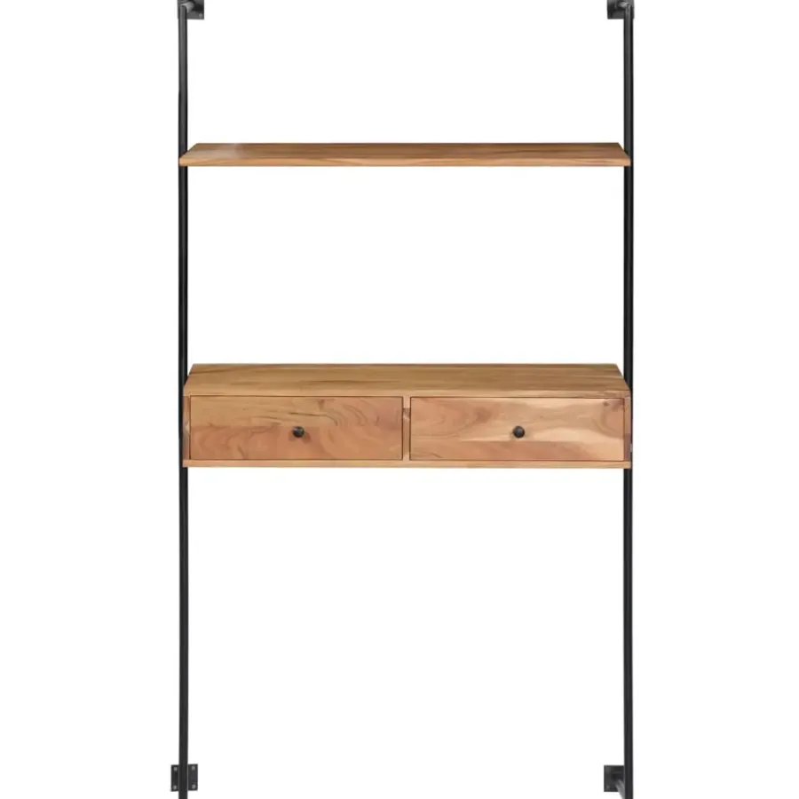 Wandrekken-vidaXL - Wandbureau - Bruin - Hout