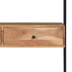 Wandrekken-vidaXL - Wandbureau - Bruin - Hout